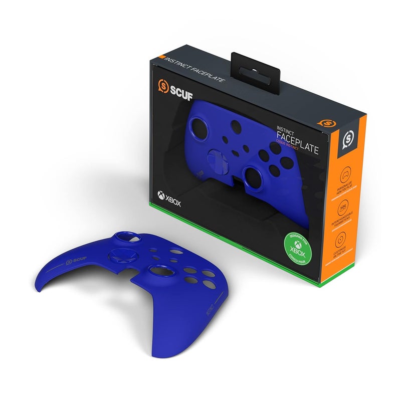 SCUF Instinct Controller Removeable Faceplate Kit - Anti Friction Rings - Xbox Series X, S, Xbox One - Blue - Image 1